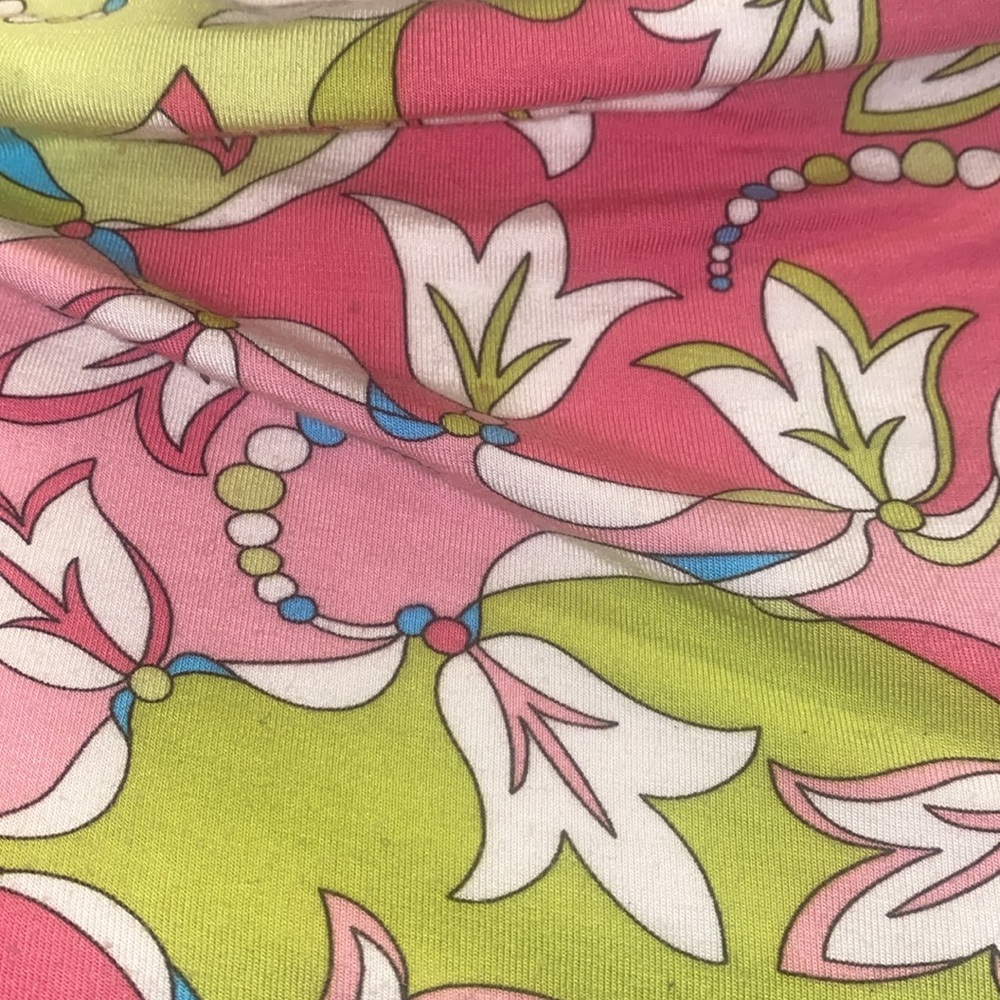 Emilio Pucci Floral Design Top - Lime and Pink - Picture 2 of 7
